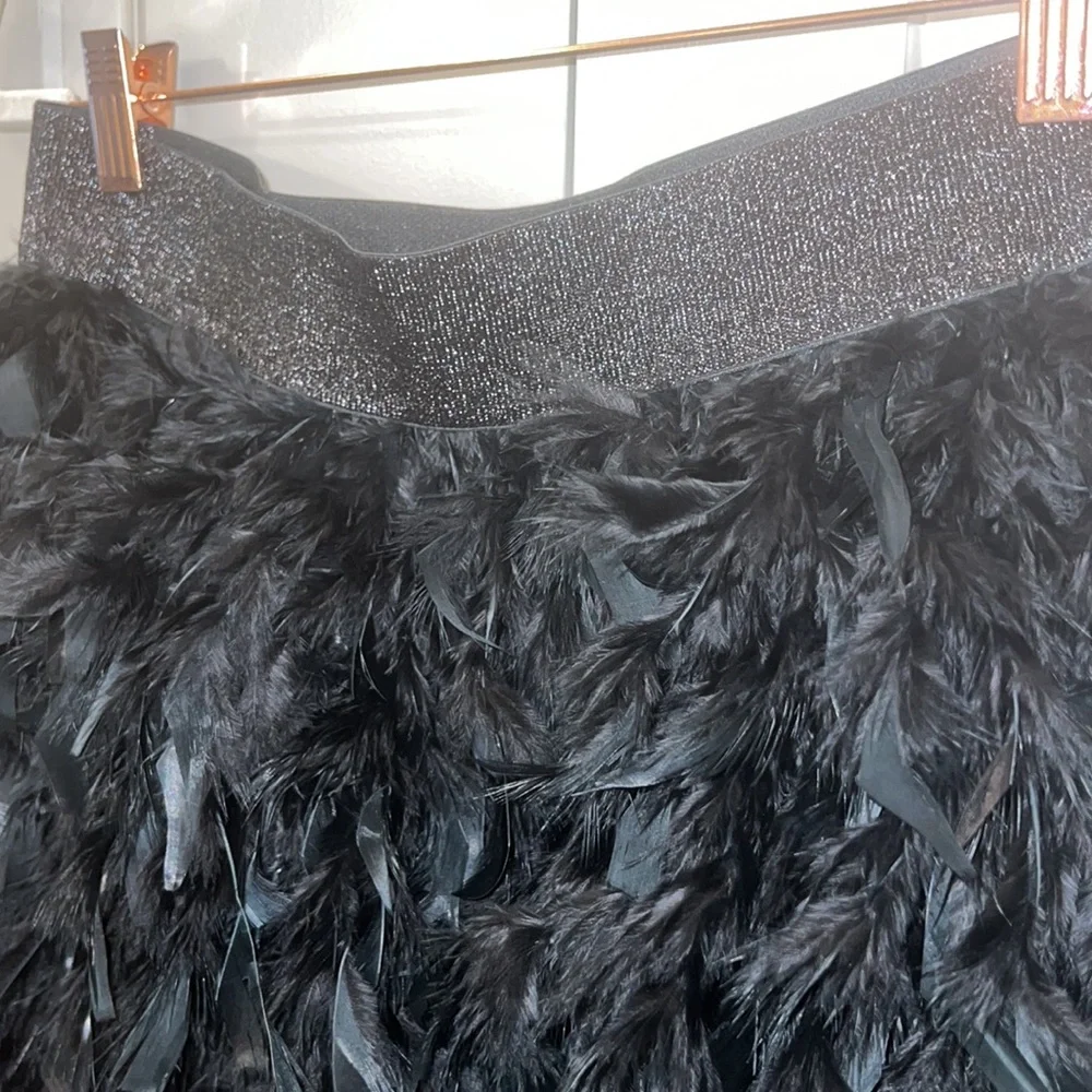 NEW in bag: Mini A- Line Feathered Mini Skirt - Picture 6 of 9